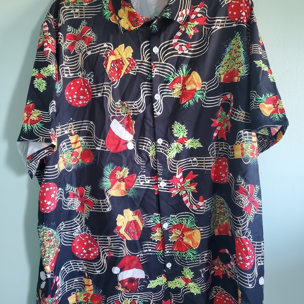 Festive Black Christmas Shirt